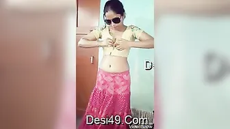 Wife Slowly Undressing While Husband Records Her Sexy Body Today