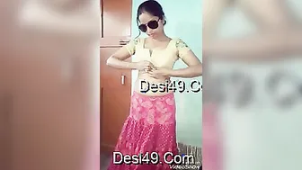 Wife Slowly Undressing While Husband Records Her Sexy Body Today