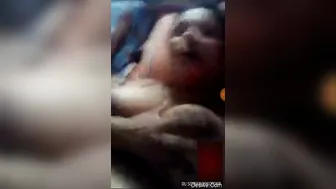 Village Wife Showing Off Her Huge Tits To Her Secret Lover Boy