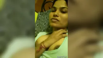 Sweet Indian GF Revealing Her Soft Round Breasts