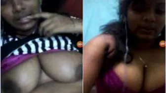 Busty GF Flashing Her Huge Tits For Her Boyfriend