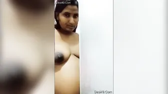 Curvy Indian Wife Soaping Up Her Body In Private Bathroom