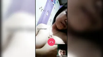 Horny GF Revealing Her Perky Boobs To Her Boyfriend