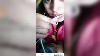 Naughty Bhabhi Flashing Her Pussy For Lover During Video Call