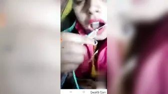 Naughty Bhabhi Flashing Her Pussy For Lover During Video Call