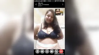 Cheating Wife Flashing Big Boobs To Lover On Video Call