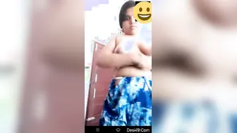 Desi GF Stripping Naked During Late Night Video Call