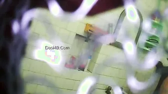 Desi GF Caught Bathing By Hidden Camera In Bathroom
