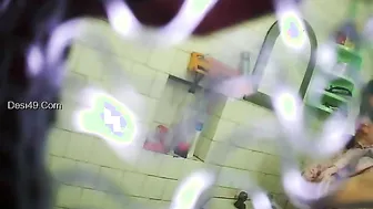 Desi GF Caught Bathing By Hidden Camera In Bathroom