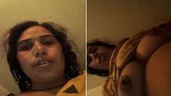 Married Bhabhi Filming Her Big Tits And Wet Pussy For Lover