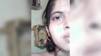 Desi Bhabhi Caught Recording Herself Bathing In Bathroom