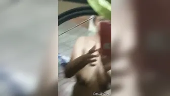Horny Desi Babe Recording Nude Selfie Video To Send Her Man