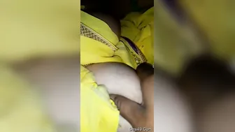 My Desi Wife Moaning While I Squeeze Her Soft Boobs In Bed