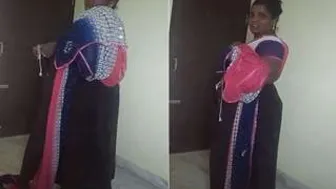 Desi Wife Getting Dressed After Wild Morning Session With Me