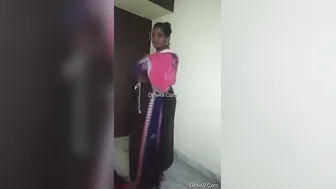 Desi Wife Getting Dressed After Wild Morning Session With Me