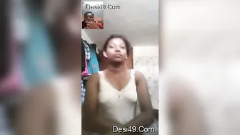 Pretty GF Undressing Revealing Her Tight Body For Lover