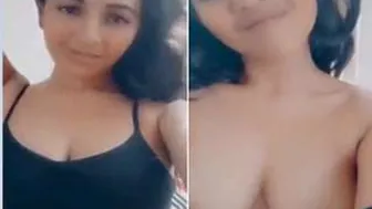 Young Babe From Abroad Teasing With Her Perky Tits For Me