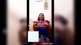 Shy Married Woman Dancing Naked Showing Her Perfect Boobs