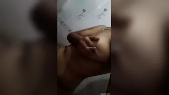 My Desi Babe Squeezing Her Soft Tits Just For Me Tonight