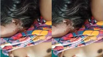 Hubby Groping And Squeezing My Wife Tits Making Her Horny