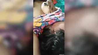 Hubby Groping And Squeezing My Wife Tits Making Her Horny
