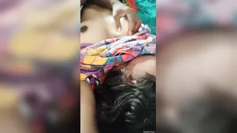 Hubby Groping And Squeezing My Wife Tits Making Her Horny