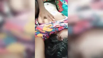 Hubby Groping And Squeezing My Wife Tits Making Her Horny