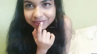 Nri GF Playing With Her Toy Getting Off On Camera