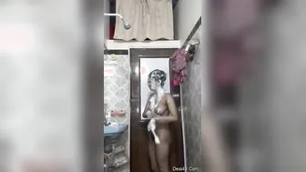 My Desi Babe Stripping Naked Teasing Me During Her Bath Break