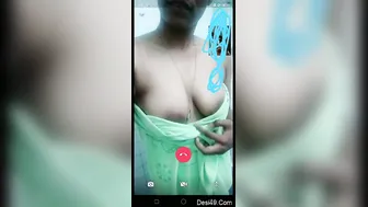 South Indian Girl Stripping On Video Call Flashing Tits And Pussy