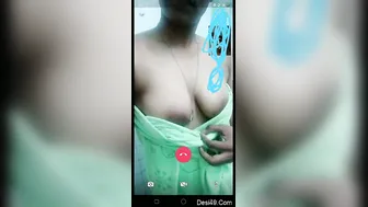 South Indian Girl Stripping On Video Call Flashing Tits And Pussy