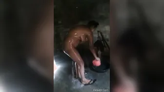 Bhabhi Bathing Naked Caught On Camera By Hubby Recording Secretly