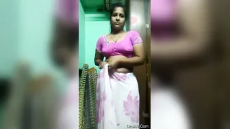 Hot Desi Girl Undressing Slowly Showing Off Her Sexy Body At Home