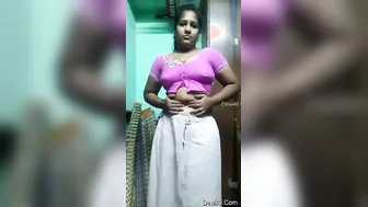 Hot Desi Girl Undressing Slowly Showing Off Her Sexy Body At Home