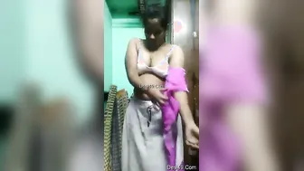 Hot Desi Girl Undressing Slowly Showing Off Her Sexy Body At Home