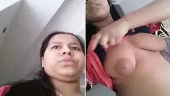 Innocent GF Shyly Flashing Her Perky Boobs For Him