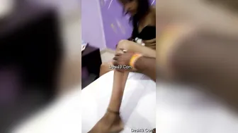 Young GF Spreading Her Pussy While Lover Records Her