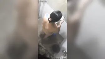 Desi Bhabhi Caught Bathing On Hidden Camera Footage Today