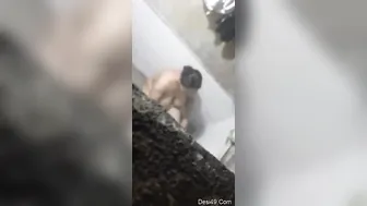 Desi Bhabhi Caught Bathing On Hidden Camera Footage Today