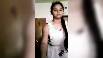 Cute GF Undressing And Showing Off Her Body For Him