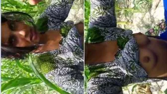 Shy Village Girl Letting Him Film Her Perfect Natural Boobs