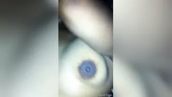 Husband Recording His Tamil Wife's Bouncing Boobs On His Phone