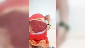 Thick Bhabhi Bending Over Showing Off Her Fat Ass And Wet Cunt