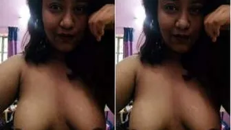 Shy GF Revealing Her Perky Tits In Private Nude Video
