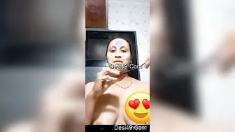 Married Woman Flashing Her Round Tits During Secret Video Call