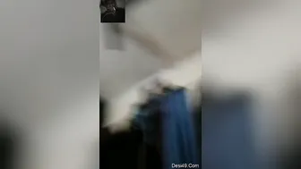 Horny Wife Flashing Her Big Natural Tits During Video Call