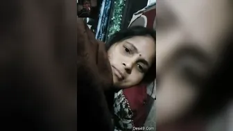 Horny Wife Flashing Her Big Natural Tits During Video Call