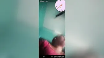 Mature Aunty Exposing Her Heavy Breasts During Video Call