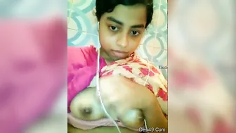 My GF Showing Me Her Tits And Pussy On Video Call Today