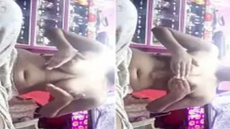Village Girl Squeezing And Playing With Her Soft Boobs